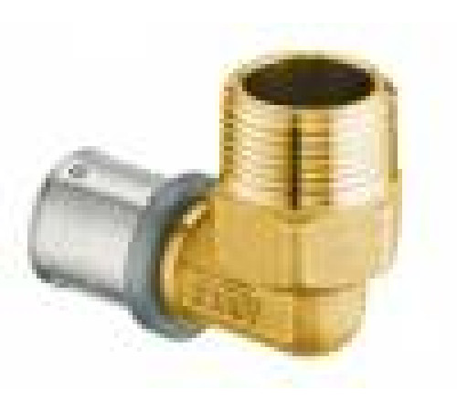 Угольник пресс FAR 26x3 мм x 3/4 НР латунь 4904 2601