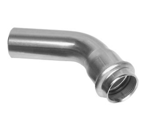 Пресс-угольник 45° Kromwell из нержавеющей стали раструб-труба 18х18 мм KW.SP958001818