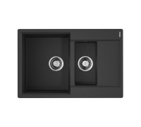 Кухонная мойка Omoikiri Daisen 78-2T-BL Tetogranit 78x51 см черный 4993535