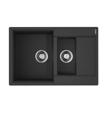 Кухонная мойка Omoikiri Daisen 78-2T-BL Tetogranit 78x51 см черный 4993535