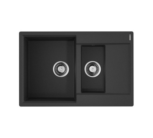 Кухонная мойка Omoikiri Daisen 78-2T-BL Tetogranit 78x51 см черный 4993535