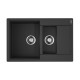 Кухонная мойка Omoikiri Daisen 78-2T-BL Tetogranit 78x51 см черный 4993535
