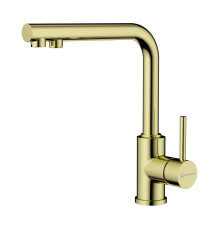Смеситель для кухни Omoikiri Nakagawa 2 Plus-LG под фильтр светлое золото 4994482