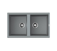 Кухонная мойка Omoikiri Tedori 86-2-GR 86x51 см leningrad grey 4993572