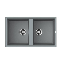 Кухонная мойка Omoikiri Tedori 86-2-GR 86x51 см leningrad grey 4993572