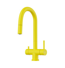Смеситель для кухни Omoikiri Akita-S-SL с выдвижным изливом и подключением фильтра Sicilian Lemon 4994440