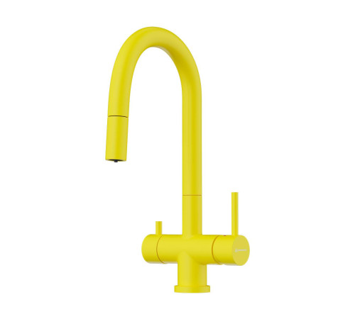 Смеситель для кухни Omoikiri Akita-S-SL с выдвижным изливом и подключением фильтра Sicilian Lemon 4994440
