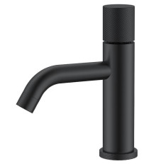 Смеситель для раковины Boheme Stick Spirale низкий без донного клапана черный 121-BB.4