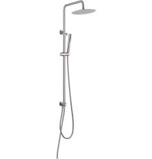 Душевая стойка Allen Brau Priority с верхним душем 3 режима никель браш 5.31031-BN