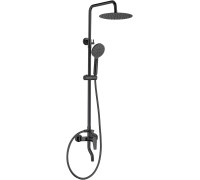 Душевая стойка с верхним душем Allen Brau Eclipse 3 режима 20x45.9x146.2 см черный матовый 5.E1007-31