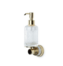 Дозатор для жидкого мыла настенный Boheme Aura золото 10247-G