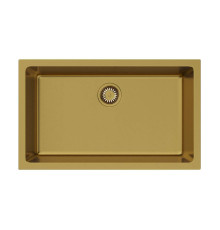 Кухонная мойка Omoikiri Okinoshima 76-U/I-G Matt Natceramic 76x46 см золото 4993169