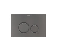Кнопка смыва Boheme для инсталляции ультраплоская 2 режима нержавеющая сталь графит 649-GM