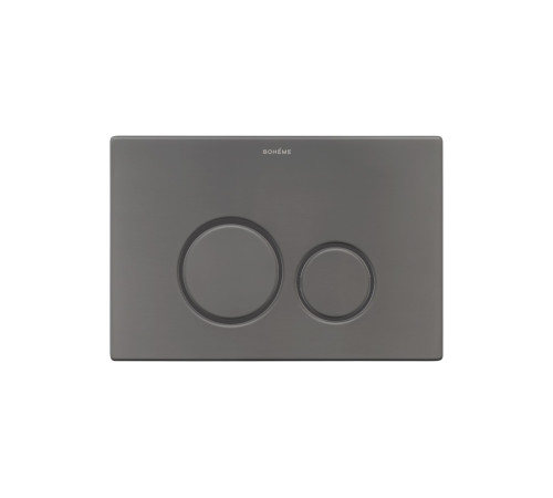 Кнопка смыва Boheme для инсталляции ультраплоская 2 режима нержавеющая сталь графит 649-GM