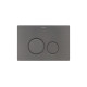 Кнопка смыва Boheme для инсталляции ультраплоская 2 режима нержавеющая сталь графит 649-GM