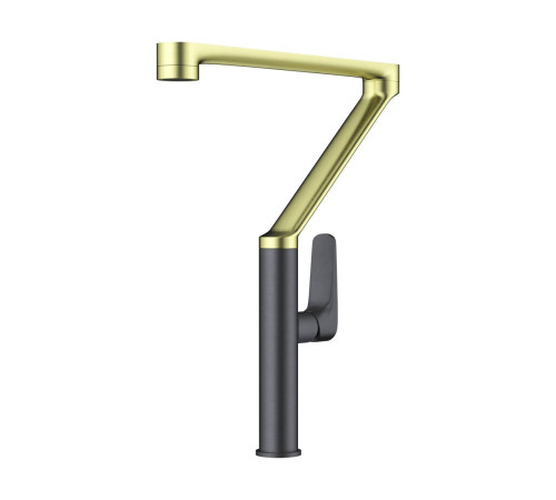 Смеситель для кухни Omoikiri Tara-LG-GM светлое золото/вороненая сталь 4994396