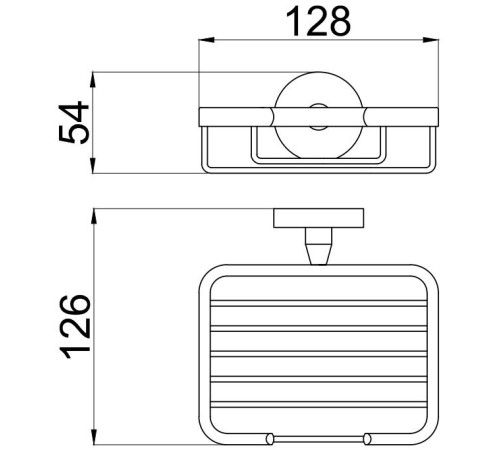 Мыльница подвесная Allen Brau Priority 12.8x12.6x5.4 см графит браш 6.31004-MG