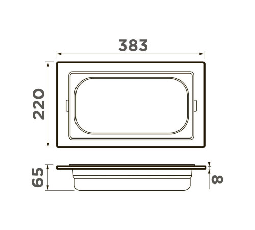 Контейнер Omoikiri DC-05-1-LG нержавеющая сталь светлое золото 4999092