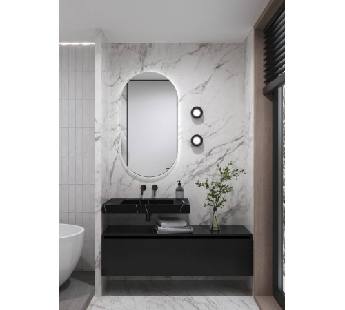 Раковина мебельная Armadi Art Flat 81х45.2х8 см прямоугольная nero 859-080-NM