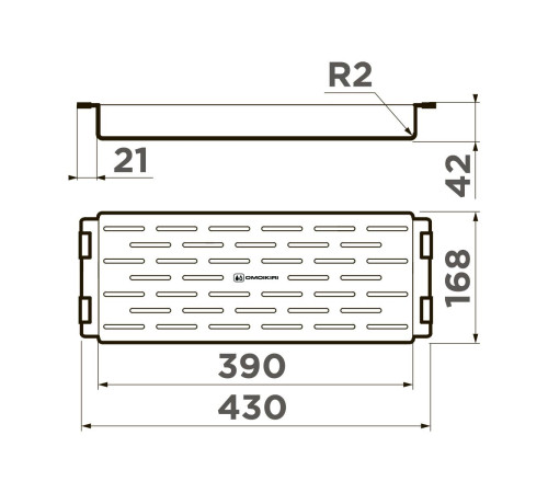 Коландер Omoikiri CO-06-GM нержавеющая сталь цвет вороненая сталь 4999052