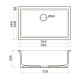 Кухонная мойка Omoikiri Okinoshima 76-U/I-G Matt Natceramic 76x46 см золото 4993169