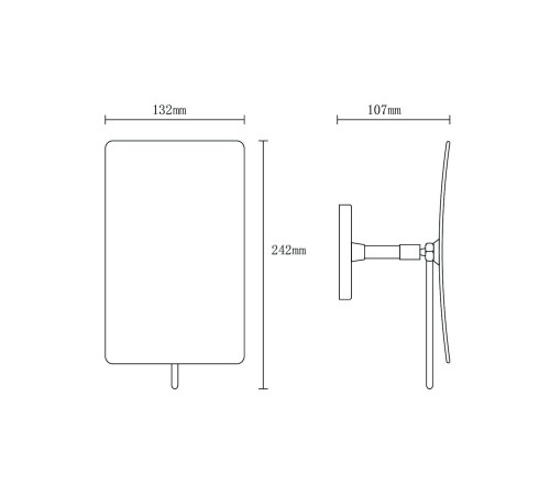 Зеркало косметическое Boheme 507-G настольное увеличение 3x золото 507-G
