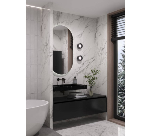 Раковина мебельная Armadi Art Flat 81х45.2х8 см прямоугольная nero 859-080-NM