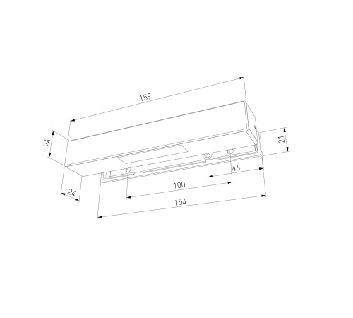 Подсветка для лестниц 40163/LED 4000К черный IP65 40163/LED