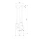 Подвесной светильник со стеклянными плафонами 5943 Nilos