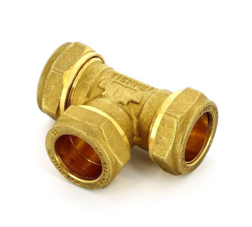 Тройник обжимной Tiemme 22х22х22 мм 1000013