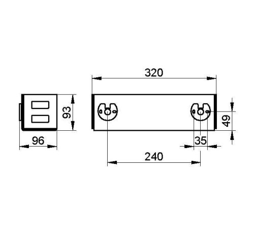 Корзинка для душа Keuco UNIVERSAL белый матовый 101 x 320 x 93 мм 24954 510000