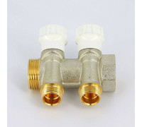 Коллектор с вентилями Itap 465 1 НВ 2 выхода 1/2 Н 38 мм 465 1-2