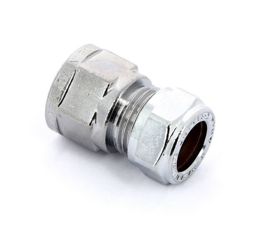 Муфта обжимная хромированная Tiemme 15x1/2 ВР 1130048