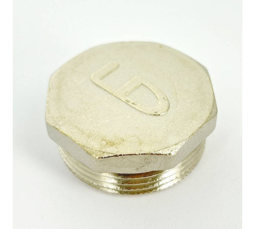 Заглушка LD Pride латунная никелированная 1 1/4 наружная резьба LD.67.505.32