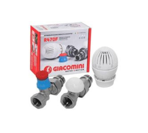 Комплект термостатический Giacomini R470 / R402TG / R14TG прямой 1/2 R470FX013