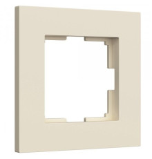 Рамка из поликарбоната на 1 пост Slab айвори софт W0012962