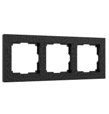 Рамка из поликарбоната на 3 поста Hammer черный W0032408