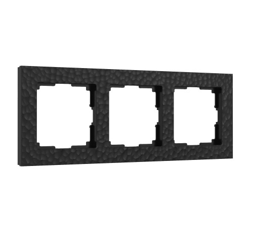 Рамка из поликарбоната на 3 поста Hammer черный W0032408