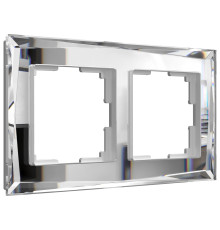 Рамка из стекла на 2 поста Diamant зеркальный W0021220