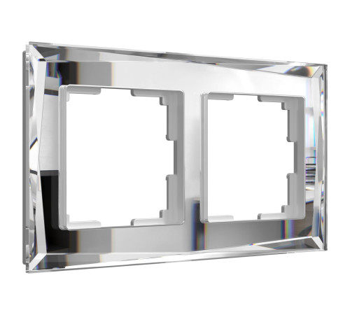 Рамка из стекла на 2 поста Diamant зеркальный W0021220
