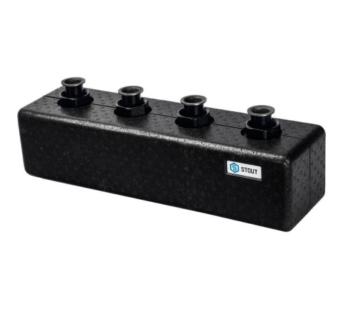 Распределительный коллектор STOUT SDG-0017 2(3) контура DN 25 в теплоизоляции SDG-0017-004023