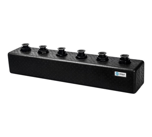 Распределительный коллектор STOUT SDG-0017 3(5) контуров DN 25 в теплоизоляции SDG-0017-004035