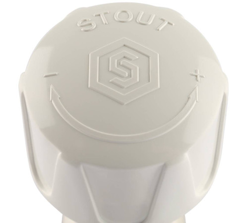 Клапан терморегулирующий ручной STOUT SVRs прямой 3/4 с неподъемным шпинделем SVRs-1172-000020