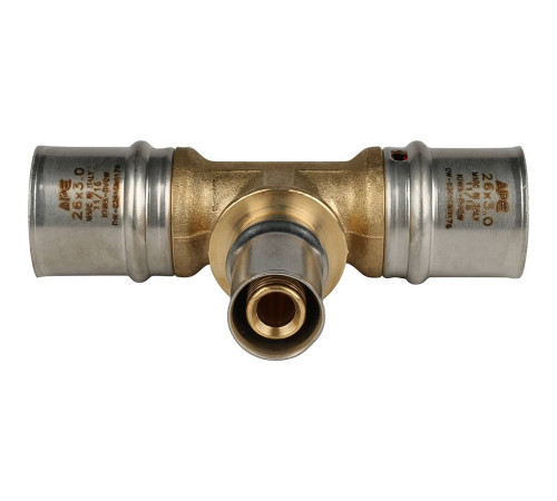 Тройник переходной STOUT 26х16х26 пресс для металлопластиковых труб SFP-0005-261626