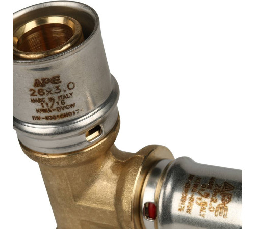 Тройник переходной STOUT 26х20х26 пресс для металлопластиковых труб SFP-0005-262026