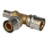 Тройник переходной STOUT 26х26х16 пресс для металлопластиковых труб SFP-0005-262616