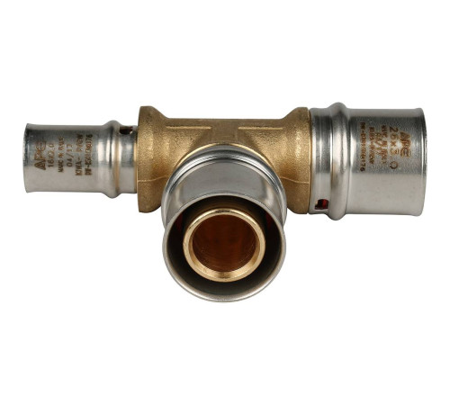 Тройник переходной STOUT 26х26х16 пресс для металлопластиковых труб SFP-0005-262616