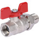 Кран шаровой полнопроходной STOUT ВР/НР ручка бабочка 1/2 с американкой EPDM SVB-1007-000015