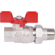 Кран шаровой полнопроходной STOUT ВР/НР ручка бабочка 1/2 с американкой EPDM SVB-1007-000015