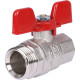Кран шаровой полнопроходной STOUT ВР/НР ручка бабочка 1/2 с американкой EPDM SVB-1007-000015